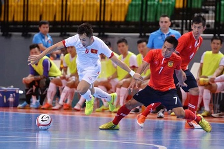 Vietnam shut down Laos in AFF futsal